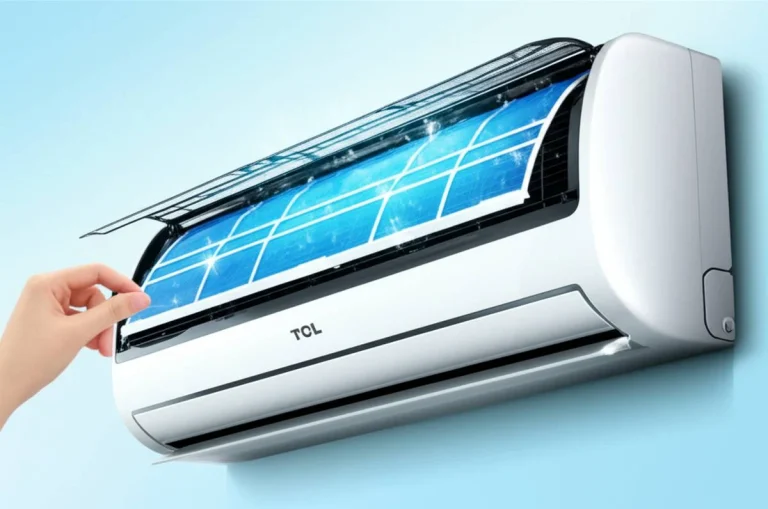 تمیز کردن فیلتر کولر گازی TCL | راهنمای بهبود عملکرد