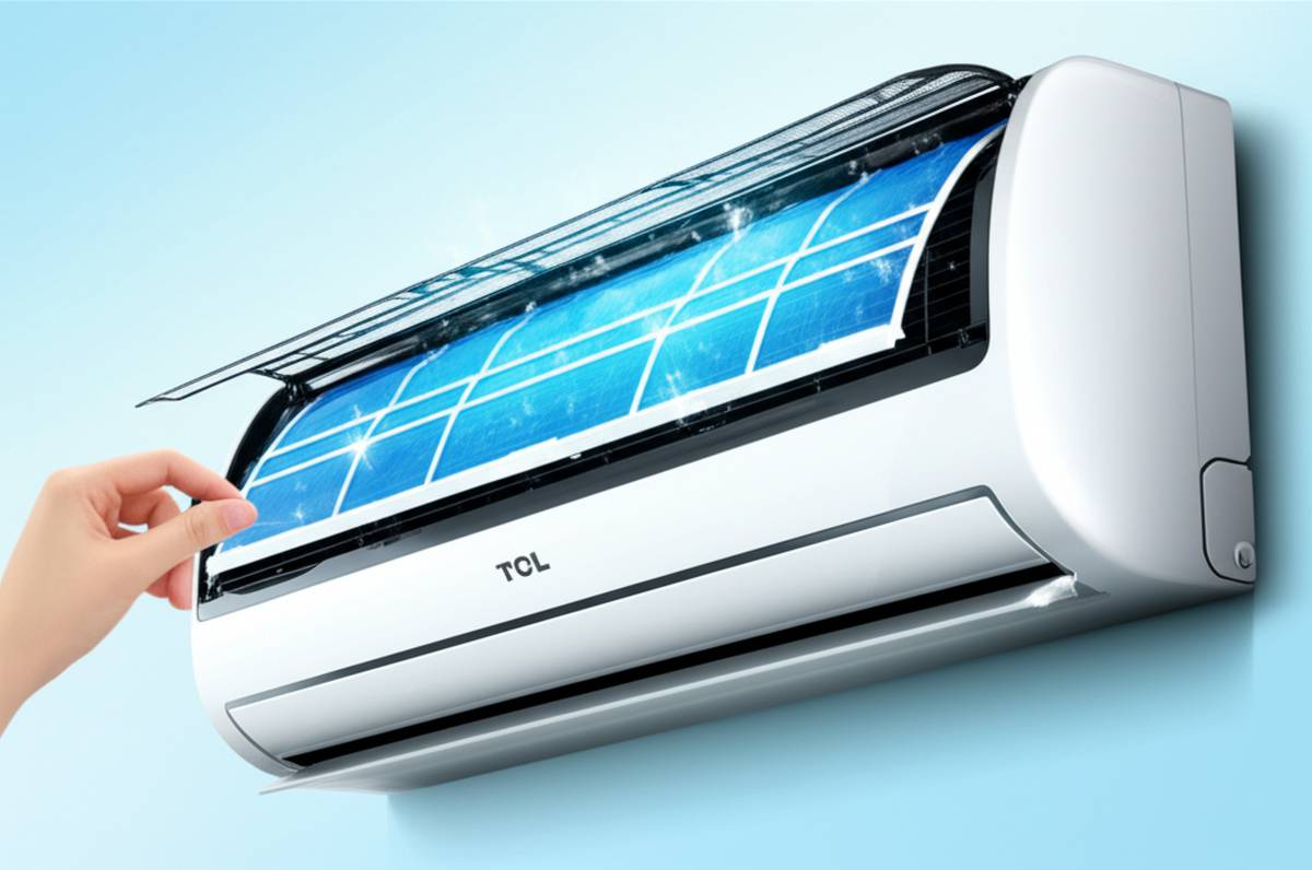 تمیز کردن فیلتر کولر گازی TCL | راهنمای بهبود عملکرد