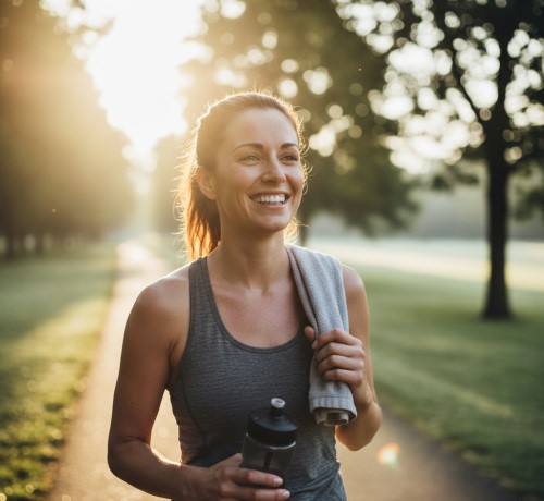 خوشحال بعد ورزش