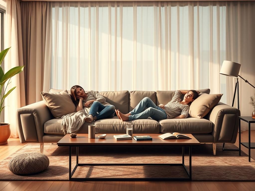 لم دادن روی مبل: ۵ روش صحیح برای آسایش و آرامش بیشتر