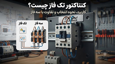 شبکه | الکترونیک کنتاکتور تک فاز چیست؟ کاربرد، نحوه انتخاب و تفاوت با سه فاز