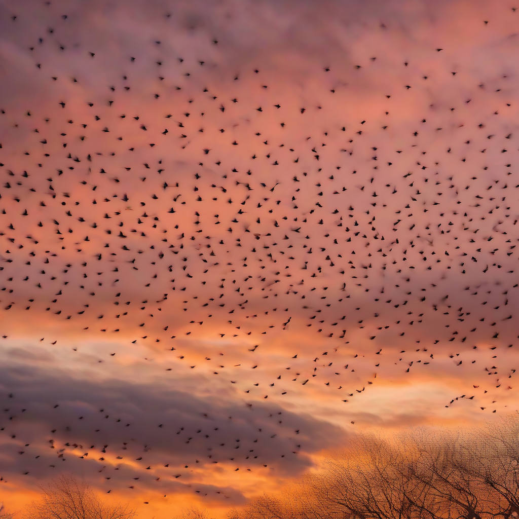 مهاجرت سارها Starling Migration